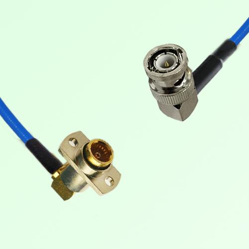 Semi-Flexible Jumper BMA Female Right Angle 2 Hole to BNC Male Right Angle Semi-Flexible Jumper BMA Female Right Angle 2 Hole to BNC Male Right Angle