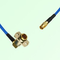 Semi-Flexible Jumper BMA Female Right Angle 2 Hole Flange Mount to MCX Female Semi-Flexible Jumper BMA Female Right Angle 2 Hole Flange Mount to MCX Female