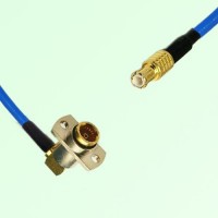 Semi-Flexible Jumper BMA Female Right Angle 2 Hole Flange Mount to MCX Male Semi-Flexible Jumper BMA Female Right Angle 2 Hole Flange Mount to MCX Male