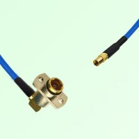 Semi-Flexible Jumper BMA Female Right Angle 2 Hole Flange Mount to MMCX Female Semi-Flexible Jumper BMA Female Right Angle 2 Hole Flange Mount to MMCX Female