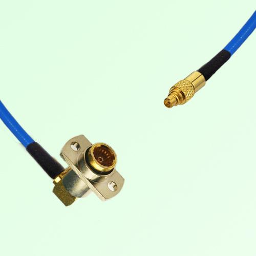 Semi-Flexible Jumper BMA Female Right Angle 2 Hole Flange Mount to MMCX Male Semi-Flexible Jumper BMA Female Right Angle 2 Hole Flange Mount to MMCX Male