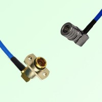Semi-Flexible Jumper BMA Female Right Angle 2 Hole to QMA Male Right Angle Semi-Flexible Jumper BMA Female Right Angle 2 Hole to QMA Male Right Angle