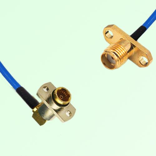 Semi-Flexible Jumper BMA Female Right Angle 2 Hole to SMA Female 2 Hole Semi-Flexible Jumper BMA Female Right Angle 2 Hole to SMA Female 2 Hole