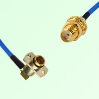 Semi-Flexible Jumper BMA Female Right Angle 2 Hole to SMA Bulkhead Female Semi-Flexible Jumper BMA Female Right Angle 2 Hole to SMA Bulkhead Female