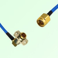 Semi-Flexible Jumper BMA Female Right Angle 2 Hole Flange Mount to SMA Male Semi-Flexible Jumper BMA Female Right Angle 2 Hole Flange Mount to SMA Male