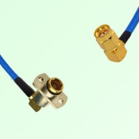 Semi-Flexible Jumper BMA Female Right Angle 2 Hole to SMA Male Right Angle Semi-Flexible Jumper BMA Female Right Angle 2 Hole to SMA Male Right Angle