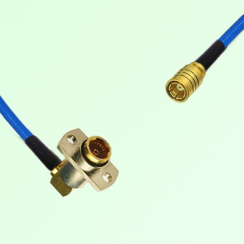 Semi-Flexible Jumper BMA Female Right Angle 2 Hole Flange Mount to SMB Female Semi-Flexible Jumper BMA Female Right Angle 2 Hole Flange Mount to SMB Female