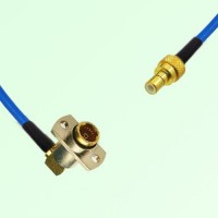 Semi-Flexible Jumper BMA Female Right Angle 2 Hole Flange Mount to SMB Male Semi-Flexible Jumper BMA Female Right Angle 2 Hole Flange Mount to SMB Male
