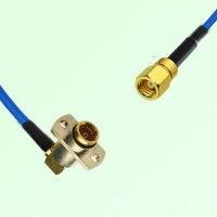 Semi-Flexible Jumper BMA Female Right Angle 2 Hole Flange Mount to SMC Female Semi-Flexible Jumper BMA Female Right Angle 2 Hole Flange Mount to SMC Female