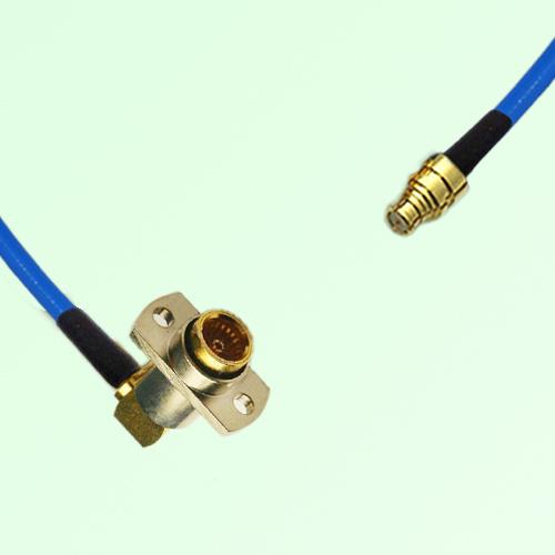 Semi-Flexible Jumper BMA Female Right Angle 2 Hole Flange Mount to SMP Female Semi-Flexible Jumper BMA Female Right Angle 2 Hole Flange Mount to SMP Female