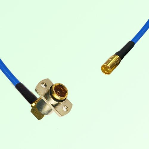 Semi-Flexible Jumper BMA Female Right Angle 2 Hole Flange Mount to SMP Male