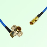 Semi-Flexible Jumper BMA Female Right Angle 2 Hole Flange Mount to SSMC Female Semi-Flexible Jumper BMA Female Right Angle 2 Hole Flange Mount to SSMC Female