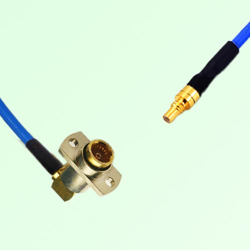 Semi-Flexible Jumper BMA Female Right Angle 2 Hole Flange Mount to SSMC Male Semi-Flexible Jumper BMA Female Right Angle 2 Hole Flange Mount to SSMC Male