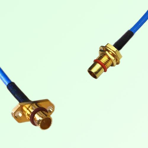 Semi-Flexible Jumper BMA Male 2 Hole Flange Mount to BMA Bulkhead Male Semi-Flexible Jumper BMA Male 2 Hole Flange Mount to BMA Bulkhead Male