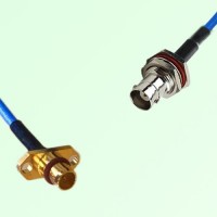 Semi-Flexible Jumper BMA Male 2 Hole to BNC Bulkhead Female with O-Ring Semi-Flexible Jumper BMA Male 2 Hole to BNC Bulkhead Female with O-Ring