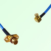 Semi-Flexible Jumper BMA Male 2 Hole Flange Mount to MCX Male Right Angle Semi-Flexible Jumper BMA Male 2 Hole Flange Mount to MCX Male Right Angle