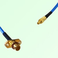 Semi-Flexible Jumper BMA Male 2 Hole Flange Mount to MMCX Male