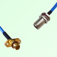 Semi-Flexible Jumper BMA Male 2 Hole to N Bulkhead Female with O-Ring Semi-Flexible Jumper BMA Male 2 Hole to N Bulkhead Female with O-Ring