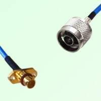 Semi-Flexible Jumper BMA Male 2 Hole Flange Mount to N Male Semi-Flexible Jumper BMA Male 2 Hole Flange Mount to N Male