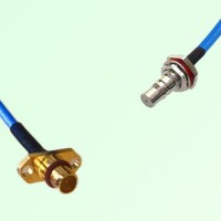 Semi-Flexible Jumper BMA Male 2 Hole to QMA Bulkhead Female with O-Ring Semi-Flexible Jumper BMA Male 2 Hole to QMA Bulkhead Female with O-Ring