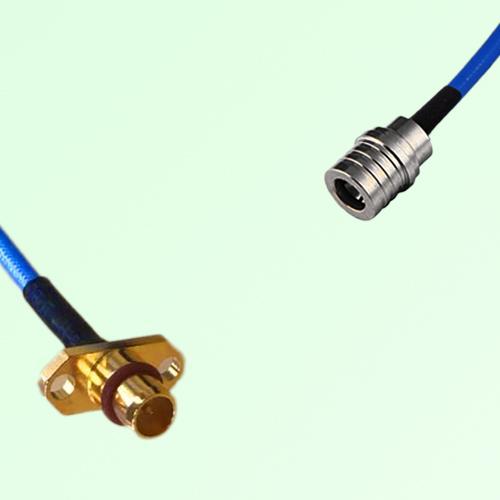 Semi-Flexible Jumper BMA Male 2 Hole Flange Mount to QMA Male Semi-Flexible Jumper BMA Male 2 Hole Flange Mount to QMA Male