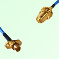 Semi-Flexible Jumper BMA Male 2 Hole Flange Mount to RP SMA Bulkhead Female Semi-Flexible Jumper BMA Male 2 Hole Flange Mount to RP SMA Bulkhead Female