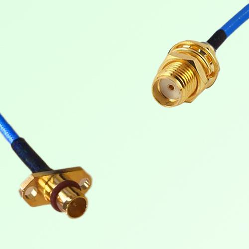 Semi-Flexible Jumper BMA Male 2 Hole Flange Mount to SMA Bulkhead Female Semi-Flexible Jumper BMA Male 2 Hole Flange Mount to SMA Bulkhead Female