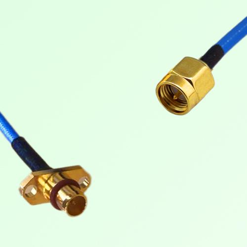 Semi-Flexible Jumper BMA Male 2 Hole Flange Mount to SMA Male Semi-Flexible Jumper BMA Male 2 Hole Flange Mount to SMA Male