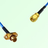 Semi-Flexible Jumper BMA Male 2 Hole Flange Mount to SMC Female Semi-Flexible Jumper BMA Male 2 Hole Flange Mount to SMC Female