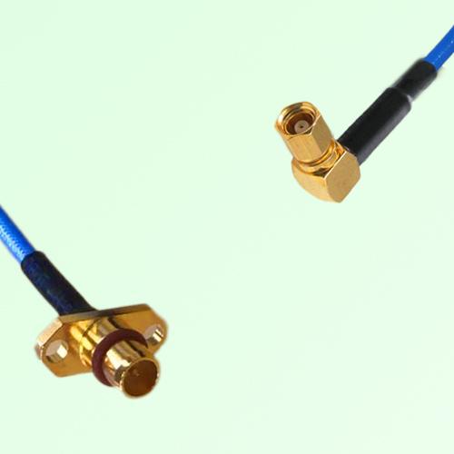 Semi-Flexible Jumper BMA Male 2 Hole Flange Mount to SMC Female Right Angle Semi-Flexible Jumper BMA Male 2 Hole Flange Mount to SMC Female Right Angle