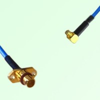 Semi-Flexible Jumper BMA Male 2 Hole Flange Mount to SMP Female Right Angle Semi-Flexible Jumper BMA Male 2 Hole Flange Mount to SMP Female Right Angle