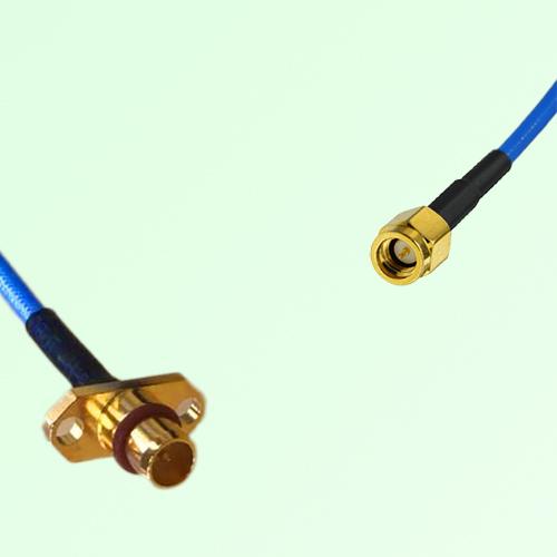 Semi-Flexible Jumper BMA Male 2 Hole Flange Mount to SSMA Male Semi-Flexible Jumper BMA Male 2 Hole Flange Mount to SSMA Male