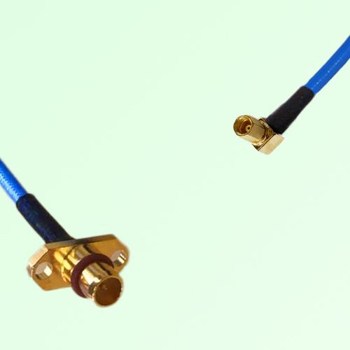 Semi-Flexible Jumper BMA Male 2 Hole Flange Mount to SSMC Female Right Angle Semi-Flexible Jumper BMA Male 2 Hole Flange Mount to SSMC Female Right Angle