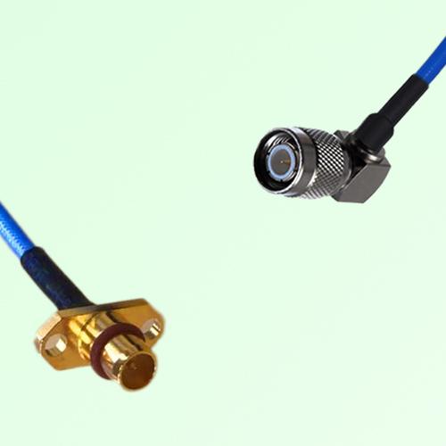 Semi-Flexible Jumper BMA Male 2 Hole Flange Mount to TNC Male Right Angle Semi-Flexible Jumper BMA Male 2 Hole Flange Mount to TNC Male Right Angle