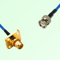 Semi-Flexible Jumper BMA Male 4 Hole Flange Mount to BNC Male Semi-Flexible Jumper BMA Male 4 Hole Flange Mount to BNC Male