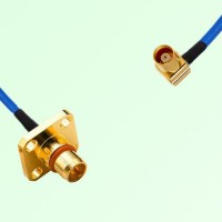 Semi-Flexible Jumper BMA Male 4 Hole Flange Mount to MCX Female Right Angle Semi-Flexible Jumper BMA Male 4 Hole Flange Mount to MCX Female Right Angle