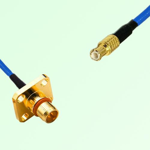 Semi-Flexible Jumper BMA Male 4 Hole Flange Mount to MCX Male Semi-Flexible Jumper BMA Male 4 Hole Flange Mount to MCX Male
