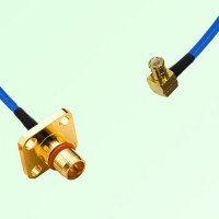 Semi-Flexible Jumper BMA Male 4 Hole Flange Mount to MCX Male Right Angle Semi-Flexible Jumper BMA Male 4 Hole Flange Mount to MCX Male Right Angle