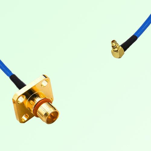 Semi-Flexible Jumper BMA Male 4 Hole Flange Mount to MMCX Male Right Angle Semi-Flexible Jumper BMA Male 4 Hole Flange Mount to MMCX Male Right Angle
