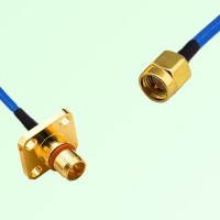 Semi-Flexible Jumper BMA Male 4 Hole Flange Mount to SMA Male Semi-Flexible Jumper BMA Male 4 Hole Flange Mount to SMA Male