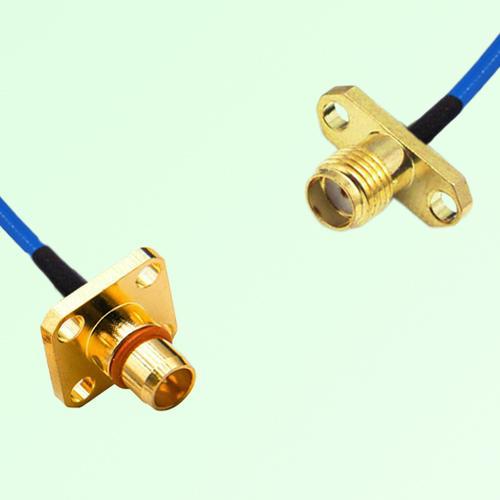 Semi-Flexible Jumper BMA Male 4 Hole to SSMA Female 2 Hole