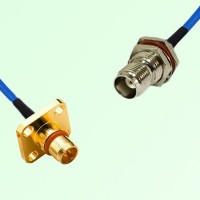 Semi-Flexible Jumper BMA Male 4 Hole to TNC Bulkhead Female with O-Ring Semi-Flexible Jumper BMA Male 4 Hole to TNC Bulkhead Female with O-Ring