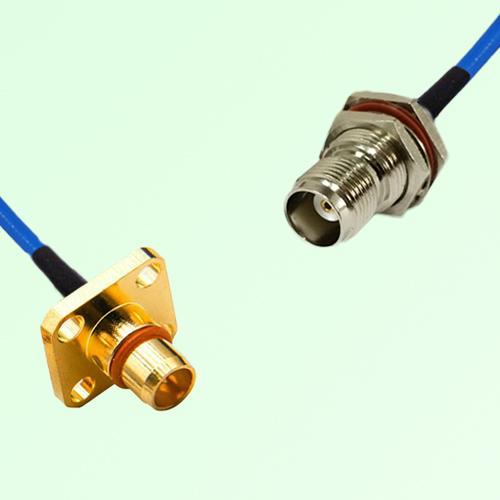 Semi-Flexible Jumper BMA Male 4 Hole to TNC Bulkhead Female with O-Ring Semi-Flexible Jumper BMA Male 4 Hole to TNC Bulkhead Female with O-Ring