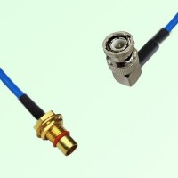 Semi-Flexible Jumper BMA Bulkhead Male to BNC Male Right Angle Semi-Flexible Jumper BMA Bulkhead Male to BNC Male Right Angle