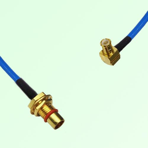 Semi-Flexible Jumper BMA Bulkhead Male to MCX Male Right Angle Semi-Flexible Jumper BMA Bulkhead Male to MCX Male Right Angle
