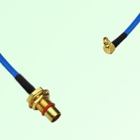 Semi-Flexible Jumper BMA Bulkhead Male to MMCX Male Right Angle Semi-Flexible Jumper BMA Bulkhead Male to MMCX Male Right Angle