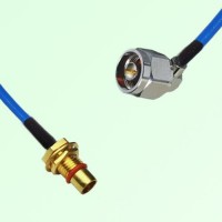 Semi-Flexible Jumper BMA Bulkhead Male to N Male Right Angle Semi-Flexible Jumper BMA Bulkhead Male to N Male Right Angle
