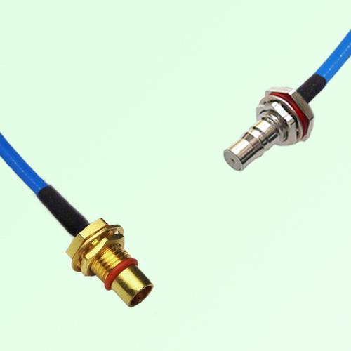 Semi-Flexible Jumper BMA Bulkhead Male to QMA Bulkhead Female with O-Ring Semi-Flexible Jumper BMA Bulkhead Male to QMA Bulkhead Female with O-Ring