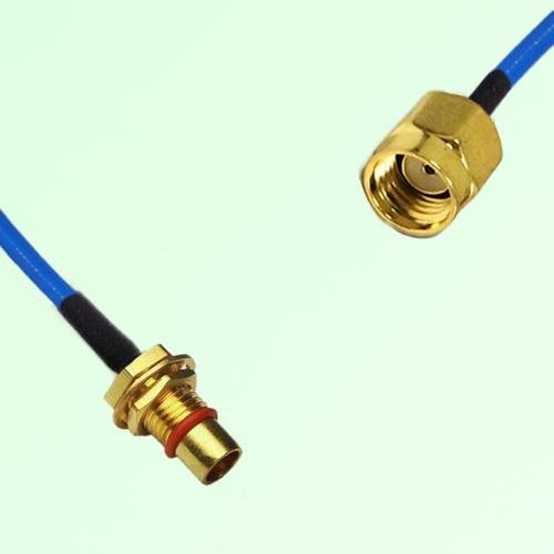 Semi-Flexible Jumper BMA Bulkhead Male to RP SMA Male Semi-Flexible Jumper BMA Bulkhead Male to RP SMA Male