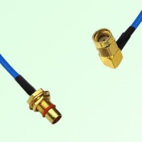 Semi-Flexible Jumper BMA Bulkhead Male to RP SMA Male Right Angle Semi-Flexible Jumper BMA Bulkhead Male to RP SMA Male Right Angle